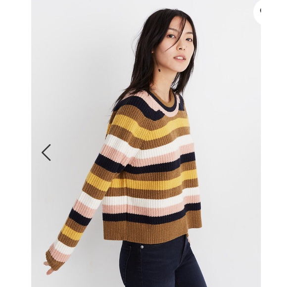Madewell Chunky Wool Tilden Sweater Size M